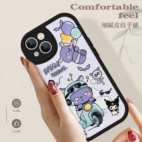 Motorcycle Lovers Suitable IPhone 14 Promax Phone Case Apple 13 Cartoon 12 Cute 11 Kuromi Xsmax Sanrio XL Women's Mini New 7/8 Plus Lambskin 6s Soft Case