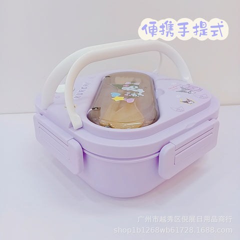 Sanrio's New Plastic Lunch Box And Can Be Microwave Oven Insulation Box