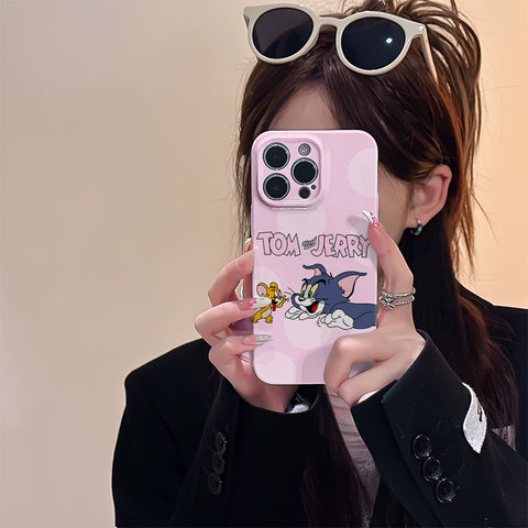 Tom and Jerry Cats and Mice Cute Sanrio iPhone Case Full Body Protective Case For IPhone 11-15 Pro Max