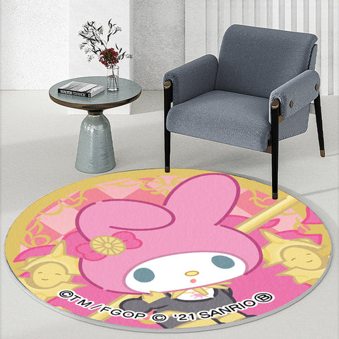 Cartoon Blend Carpet Home Hanging Basket Round Mat Carpet