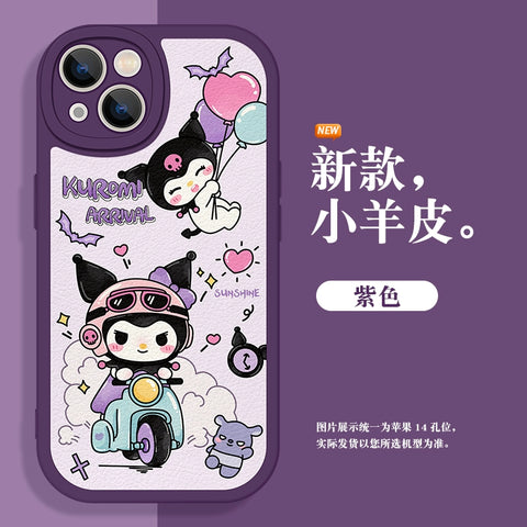 Motorcycle Lovers Suitable IPhone 14 Promax Phone Case Apple 13 Cartoon 12 Cute 11 Kuromi Xsmax Sanrio XL Women's Mini New 7/8 Plus Lambskin 6s Soft Case