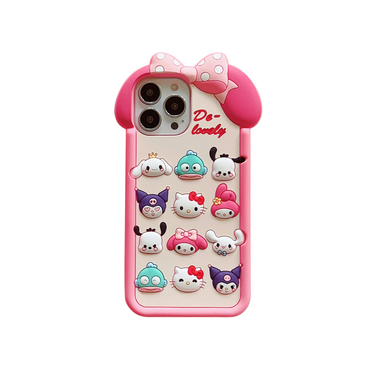 Cartoon Family Silicone Suitable for Iphone15 Apple 14 Pro Max Phone Case 13 Soft 12 Anti-drop 11 Protective Case For IPhone 11-15 Pro Max