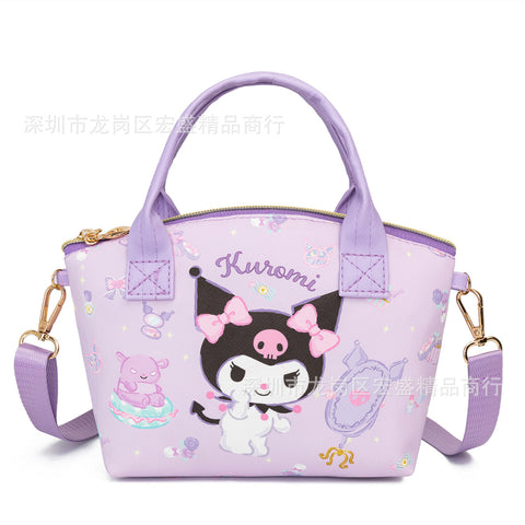 Sanrio Series Leather Cosmetic Bag Messenger Bag One Shoulder Handbag