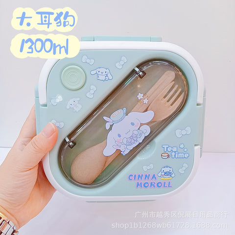 Sanrio's New Plastic Lunch Box And Can Be Microwave Oven Insulation Box