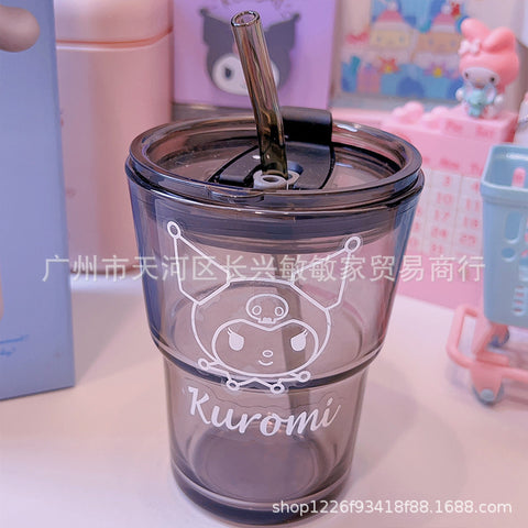 Sanrio Series Glass Straw Cups