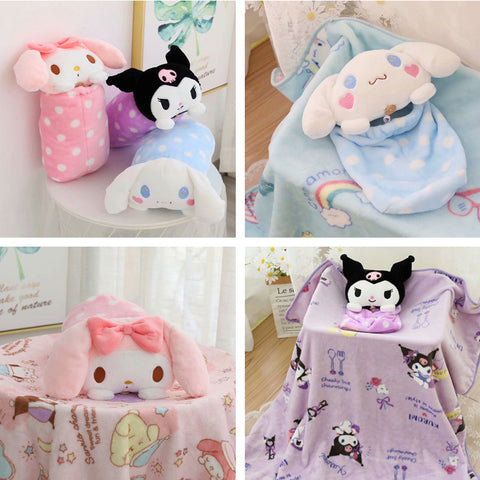 Sanrio Series Nap Pillow Blanket Two-in-one Doll Pillow