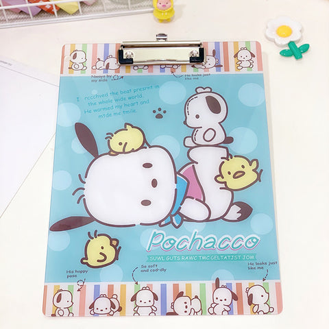 Sanrio Student Pad Exam Clipboard Paper Materials Plywood Acrylic A4 Folder.