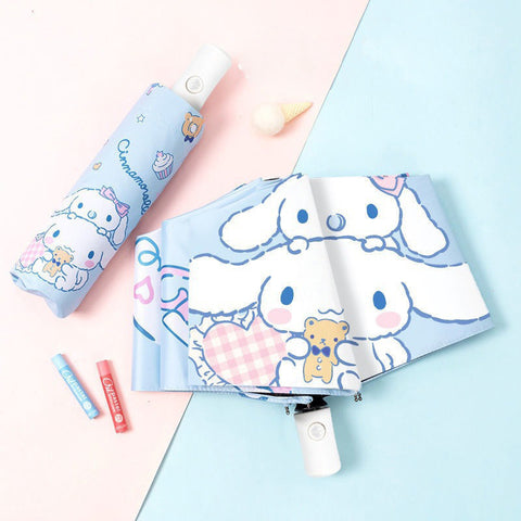 Sanrio Sunscreen UV Protection Rain and Shine Fully Automatic Folding Umbrella