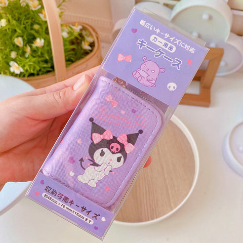 Sanrio Series PU Leather Zipper Storage Bag Key Protective Case