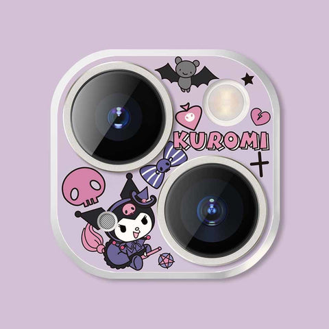 Apple 15 Cartoon Embossed Lens Film IPhone 11 Rear Camera Lens Sticker 14 ProMax Protective Ring Kulomi