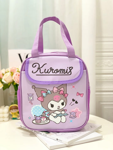 Large Capacity Lunch Box Bag, Portable Cute Cartoon Bento Box, Portable Storage Bag