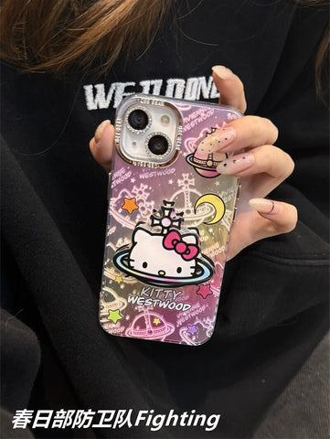 Cute Cartoon Sanrio Halo Cute Sanrio iPhone Case Full Body Protective Case For IPhone 11-15 Pro Max