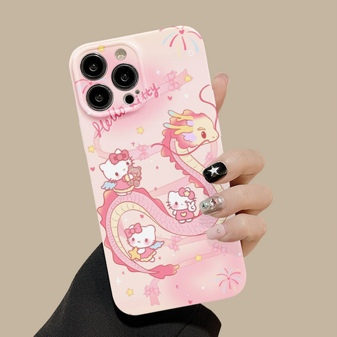 Hello Kitty Pink Cute Sanrio iPhone Case Full Body Protective Case For IPhone 11-15 Pro Max