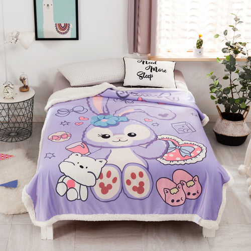 Double Cashmere Blanket Dormitory Single Doraemon Thick Warm Flannel Nap Blanket