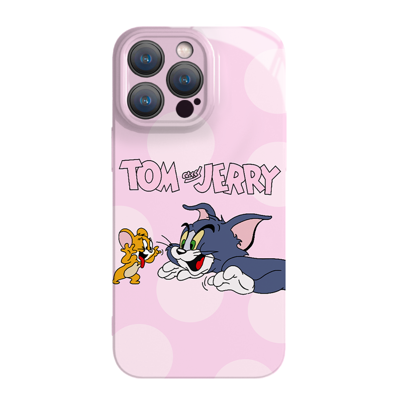 Tom and Jerry Cats and Mice Cute Sanrio iPhone Case Full Body Protective Case For IPhone 11-15 Pro Max