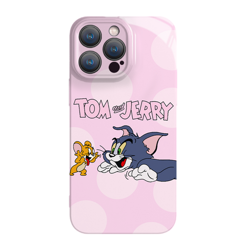 Tom and Jerry Cats and Mice Cute Sanrio iPhone Case Full Body Protective Case For IPhone 11-15 Pro Max