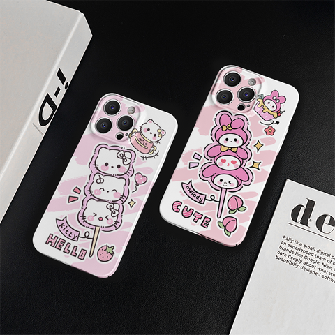 Fun Sanrio New  Cute IPhone Case Full Body Protective Case For IPhone 11-15 Pro Max