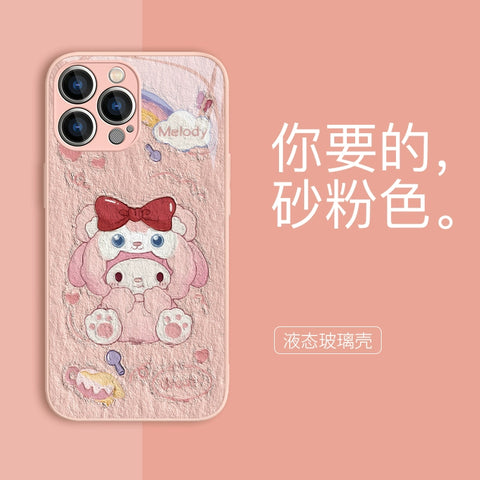 Apply Apple Mobile Phone Case Kuromi My Melody Sanrio iPhone Case Full Body Protective Case For IPhone 11-15 Pro Max