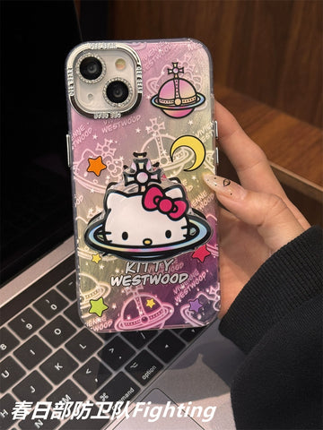 Cute Cartoon Sanrio Halo Cute Sanrio iPhone Case Full Body Protective Case For IPhone 11-15 Pro Max