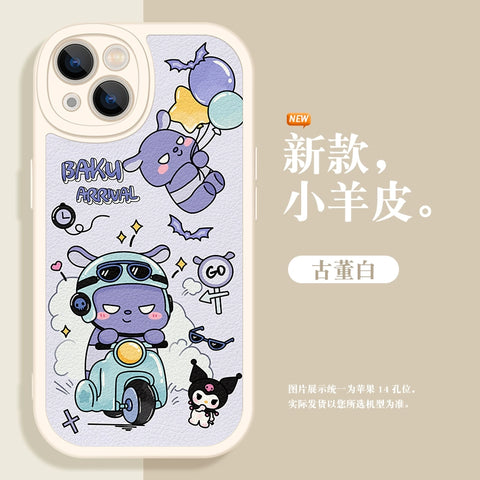 Motorcycle Lovers Suitable IPhone 14 Promax Phone Case Apple 13 Cartoon 12 Cute 11 Kuromi Xsmax Sanrio XL Women's Mini New 7/8 Plus Lambskin 6s Soft Case