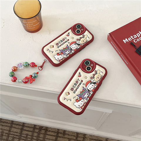 Cartoon Christmas Sanrio IPhone 15/14 for 11 Apple 12/13 PROMAX Phone Case Anti-drop For IPhone 11-15 Pro Max