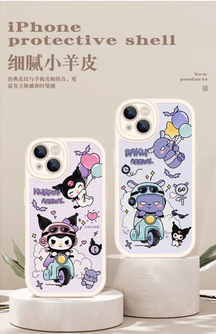 Motorcycle Lovers Suitable IPhone 14 Promax Phone Case Apple 13 Cartoon 12 Cute 11 Kuromi Xsmax Sanrio XL Women's Mini New 7/8 Plus Lambskin 6s Soft Case