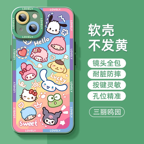 Sanrio Cute IPhone Case Full Body Protective Case For IPhone 11-15 Pro Max