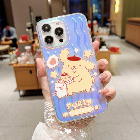 Laser Cartoon Cute Sanrio IPhone 14 Apple 11 Suitable for 15/13 Pro Max Phone Case Anti Drop Case