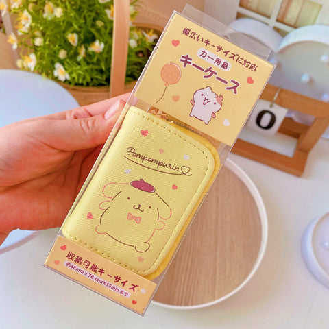 Sanrio Series PU Leather Zipper Storage Bag Key Protective Case