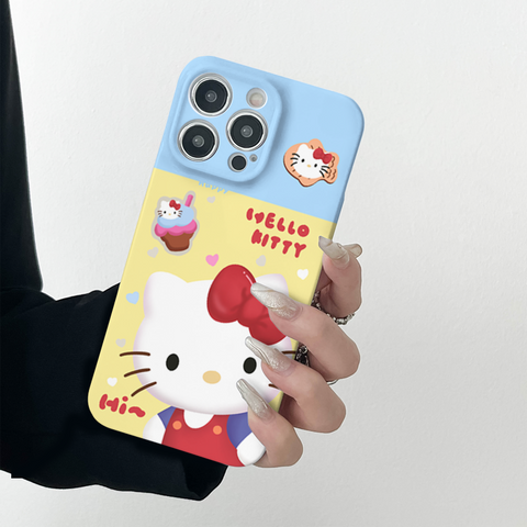 Hello Kitty Cat Cute Sanrio iPhone Case Full Body Protective Case For IPhone 11-15 Pro Max