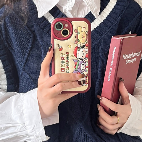 Cartoon Christmas Sanrio IPhone 15/14 for 11 Apple 12/13 PROMAX Phone Case Anti-drop For IPhone 11-15 Pro Max