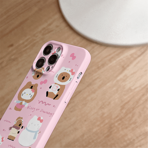 Pink Cute Sanrio iPhone Case Full Body Protective Case For IPhone 11-15 Pro Max