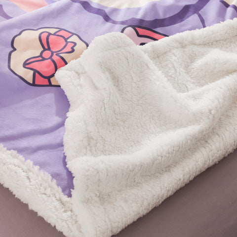 Double Cashmere Blanket Dormitory Single Doraemon Thick Warm Flannel Nap Blanket