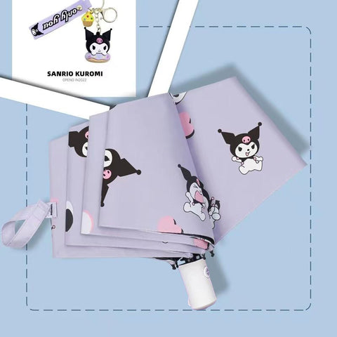 Sanrio Sunscreen UV Protection Rain and Shine Fully Automatic Folding Umbrella