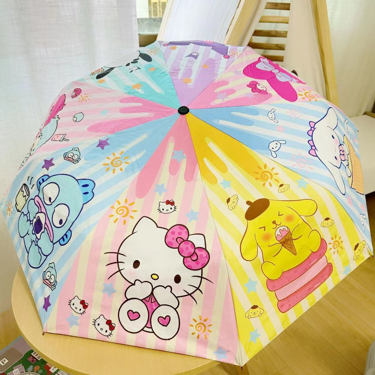 Sun Protection, UV Protection, Folding Umbrella for Both Rain and Shine