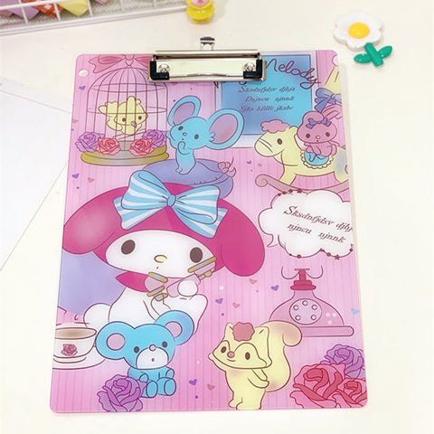 Sanrio Student Pad Exam Clipboard Paper Materials Plywood Acrylic A4 Folder.