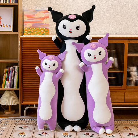 Cute Kuromi Long Pillow Sleeping Leg Clamping Doll on Bed Plush Toy Gifts Girl Super Soft Doll