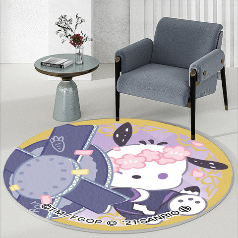 Cartoon Blend Carpet Home Hanging Basket Round Mat Carpet