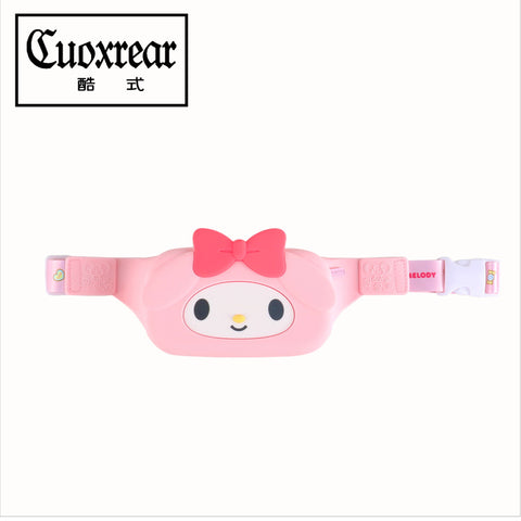 Sanrio New Cute One Shoulder Crossbody Bag Silicone Children's Waistpack