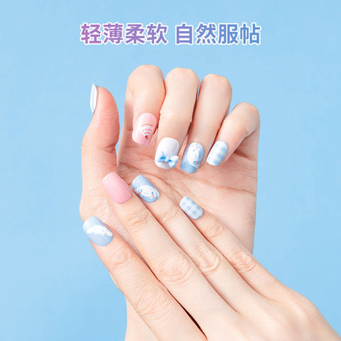 Sanrio Cartoon Nail Patch Super Soft Traceless Nail Stick Set