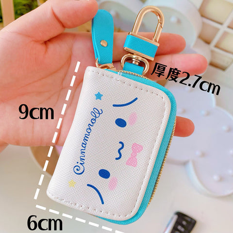 Sanrio Series PU Leather Zipper Storage Bag Key Protective Case