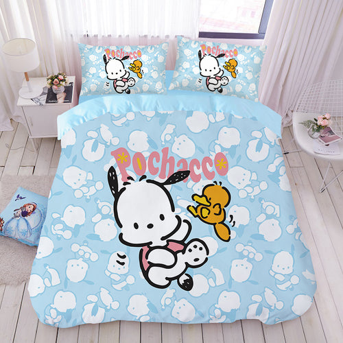 Cotton Cartoon Sanrio Pachacco Set Bedding Bag Bedsheet- Cute Cotton Household Bedding Bag