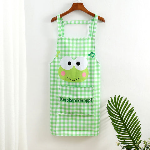 Sanrio Plaid Series Large Apron Kitchen Home Cleaning Cute Thickened Apron