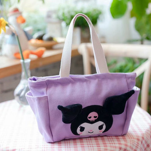 Kuromi Cute Hand-carrying Bento Bag