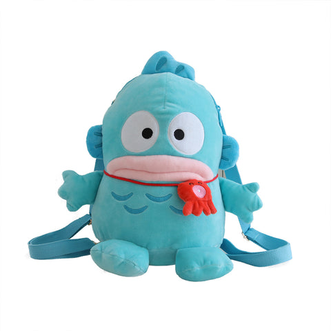 Cartoon Fishman Plush Backpack