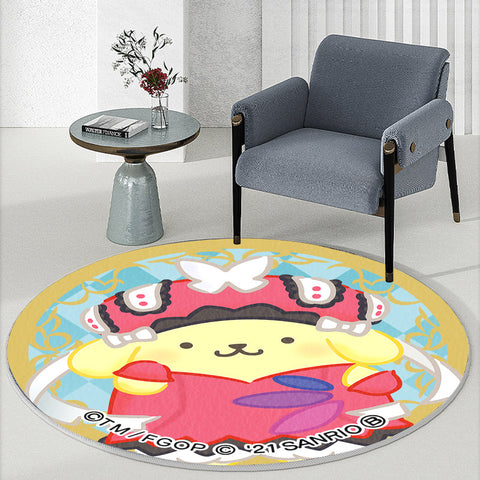 Cartoon Blend Carpet Home Hanging Basket Round Mat Carpet