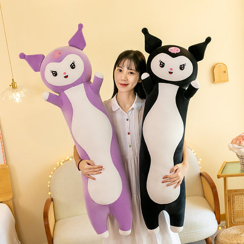 Cute Kuromi Long Pillow Sleeping Leg Clamping Doll on Bed Plush Toy Gifts Girl Super Soft Doll