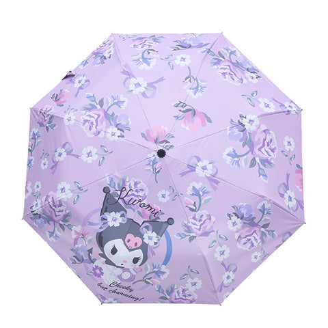 Kuromi Umbrella Fully Automatic Women's High Beauty Instagram Cute Sun Umbrella with Sun and Rain Dual Use, Sanrio Sun Umbrella UV Protection