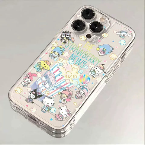 Popcorn Cute Sanrio iPhone Case Full Body Protective Case For IPhone 11-15 Pro Max