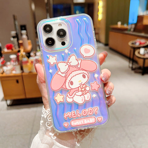 Laser Cartoon Cute Sanrio IPhone 14 Apple 11 Suitable for 15/13 Pro Max Phone Case Anti Drop Case